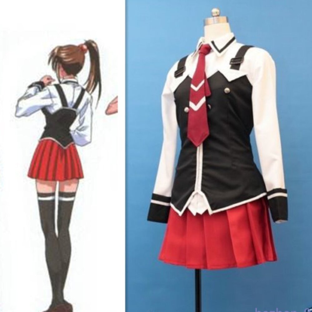 US Based Bible Black Imari Kurumi School Uniform Costume Cosplay Full Set